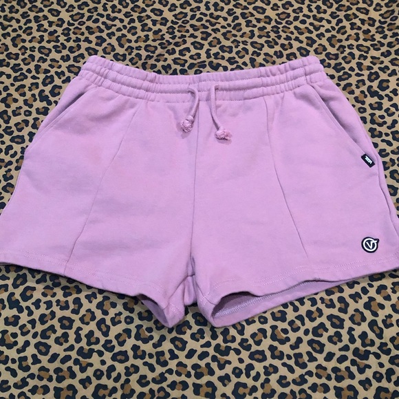 Vans Straightened Out French Terry Rose Hi-Rise Short *Size Small* HP⭐️ - Picture 1 of 13